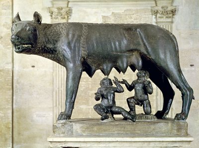 The Capitoline She-Wolf with Figures of Romulus and Remus (c.1484-96) by Etruscan